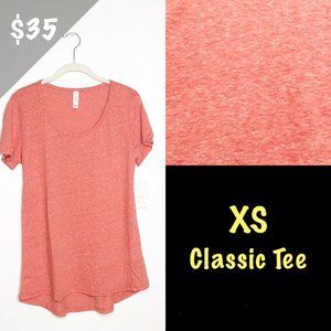 NWT Lularoe XS Classic Tee Coral Soft
